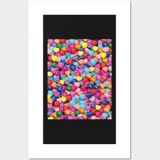 Valentines Pride Heart Shape Candy Pattern Posters and Art